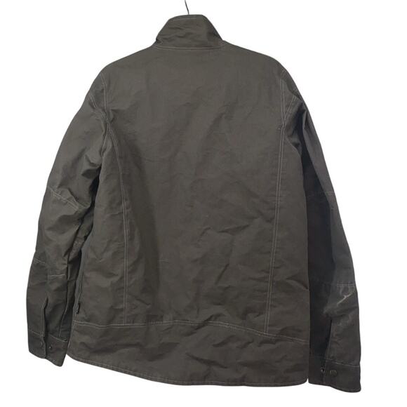 Kuhl Burr Canvas Jacket Fleece Lined Small Mens Green Patina Hiking - Picture 5 of 14